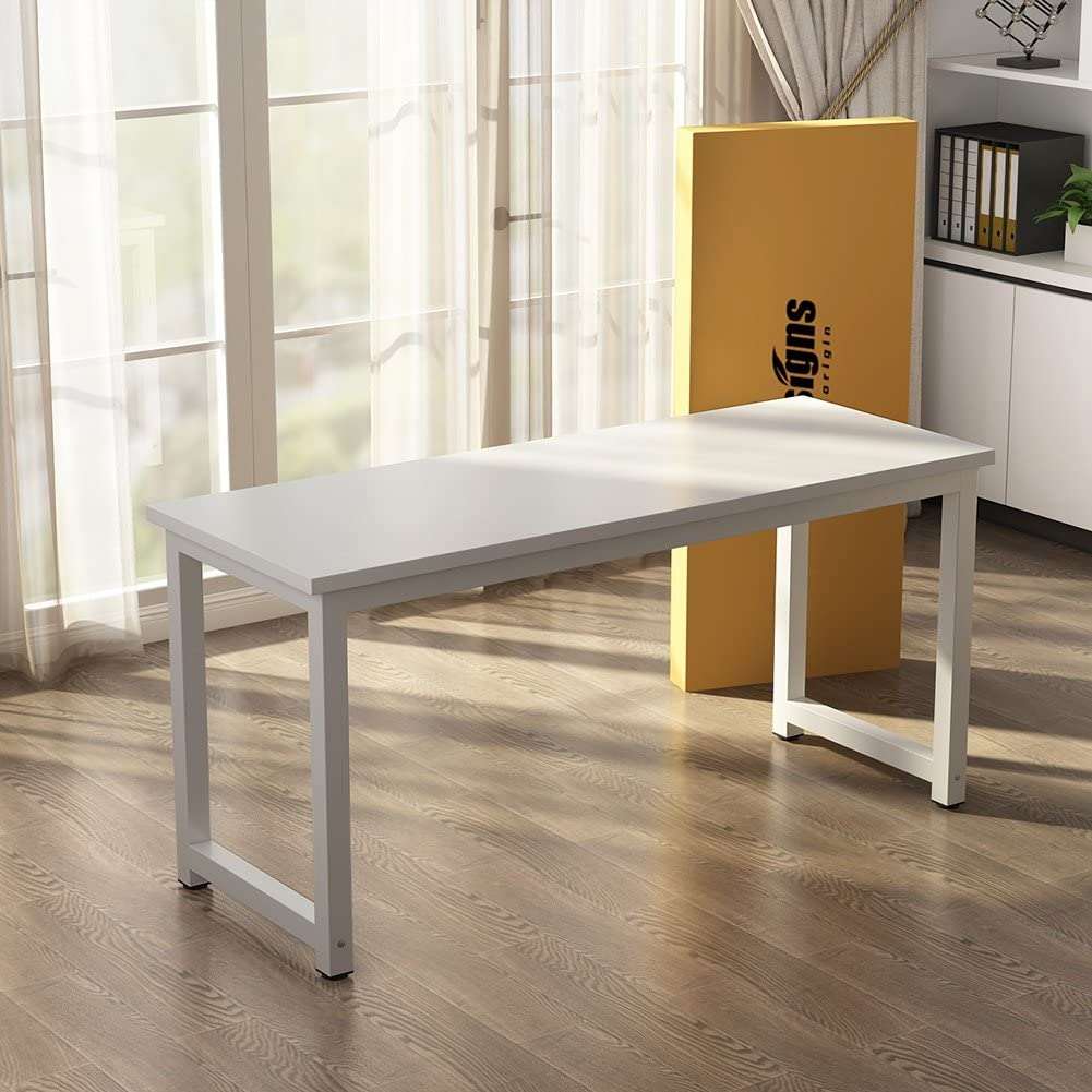 FURNISHIAA White Wooden Study and Computer Table, Table for Home & Office, Multipurpose Table - Furnishiaa -  -